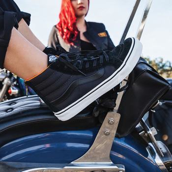 Damske Kotnikove Tenisky Vans Boom Boom SK8-Hi Slim Zip Čierne VA60ZCAOR